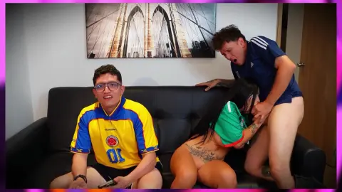 Cuckold BF Watches Friend Fuck His Big Ass Latina Girlfriend