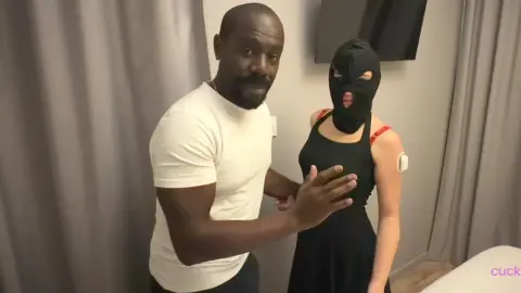Masked Mico Humiliates Cuckold Husband as He Takes Leyna