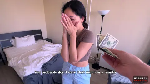 POV: Naughty Asian Teen Maid Begs for a Hard Fuck